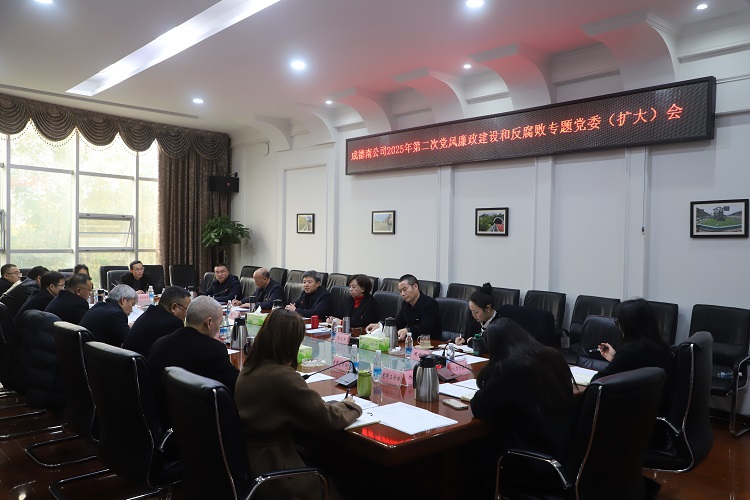 12.18+成德南公司+成德南公司召開2025年第二次全面從嚴治黨暨黨風廉政建設(shè)和反腐敗工作專題黨委（擴大）會.JPG